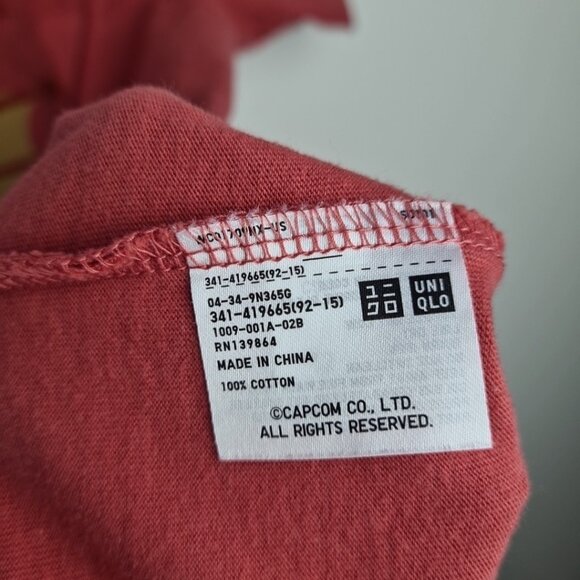 Uniqlo UT Monster Hunter Rathalos Anniversary Capcom T-Shirt Red Men’s Size S - Picture 8 of 8